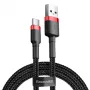 Baseus Cafule USB-C kabelis 2A 3m (Melns+Sarkans)