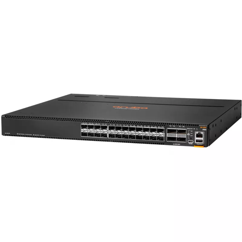 Hewlett Packard Enterprise HPE Aruba Networking CX 8100 24x10G SFP+ 4x40/100G QSFP28 komutators - komutators - L3 - pārvaldāms - 24 x 1 Gigabit / 10 Gigabit SFP / SFP+ + 4 x 40 Gigabit QSFP+