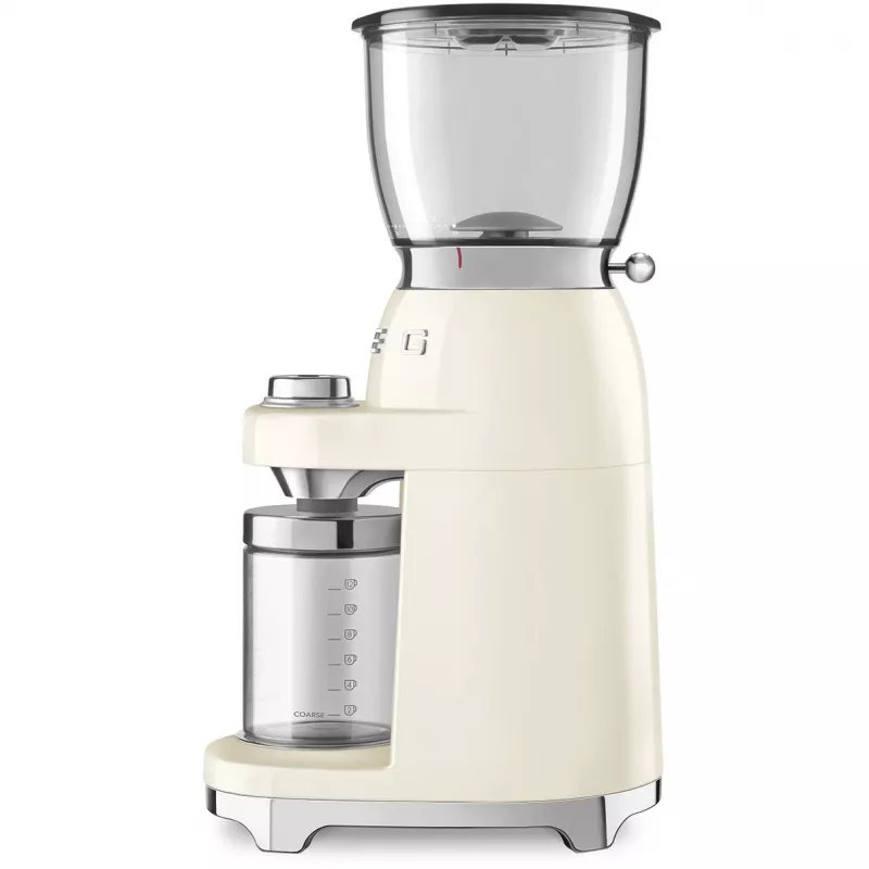 Smeg CGF11CREU kafijas dzirnaviņas 50. gadu stilā krēmkrāsā