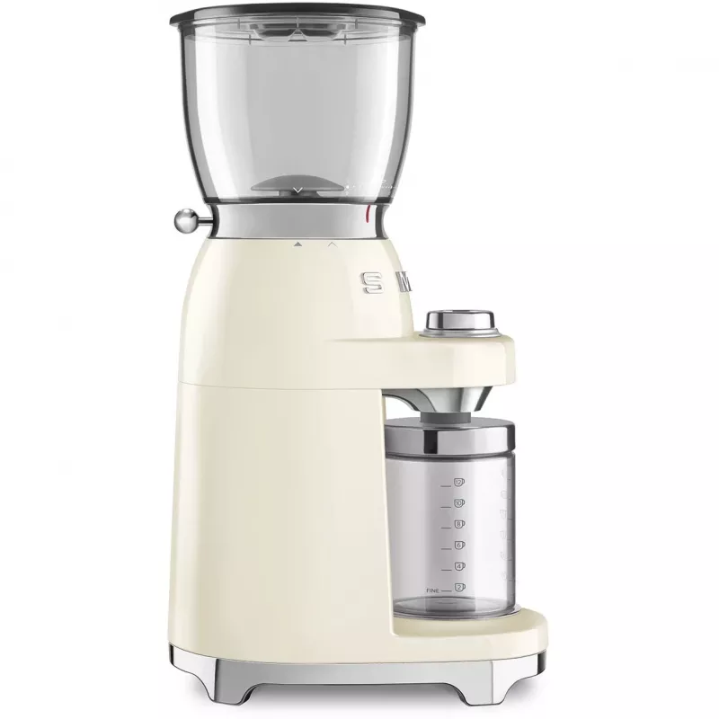 Smeg CGF11CREU kafijas dzirnaviņas 50. gadu stilā krēmkrāsā