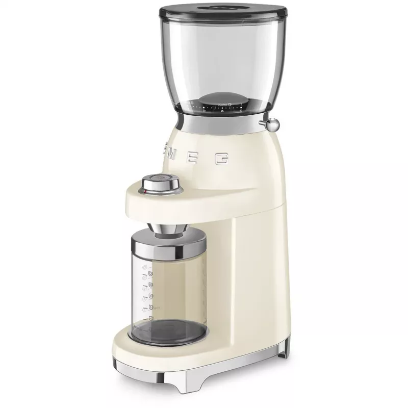 Smeg CGF11CREU kafijas dzirnaviņas 50. gadu stilā krēmkrāsā