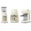 Smeg CGF11CREU kafijas dzirnaviņas 50. gadu stilā krēmkrāsā