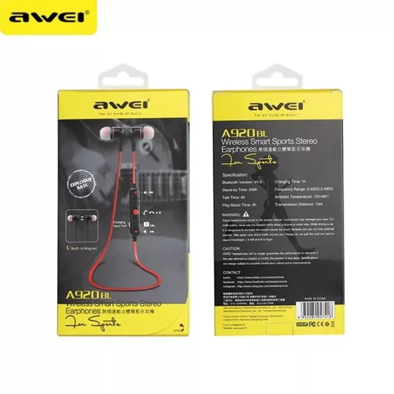 Stereo Bluetooth austiņas A920BL melnas