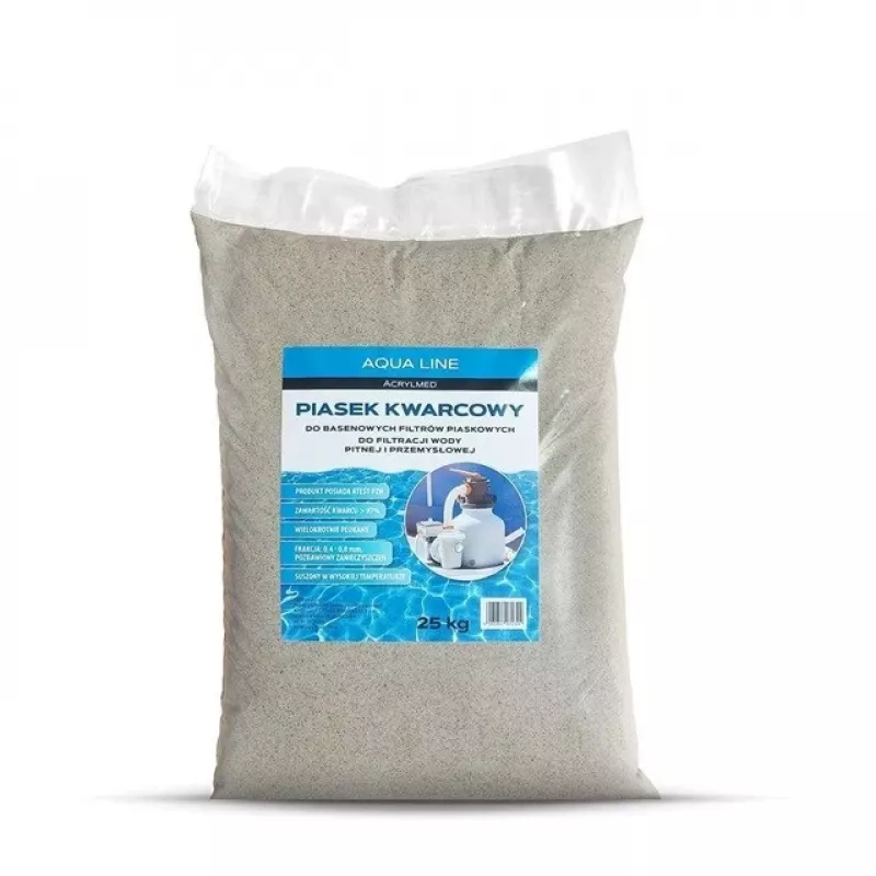 Acrylmed kvarca smiltis baseina filtriem, 25 kg