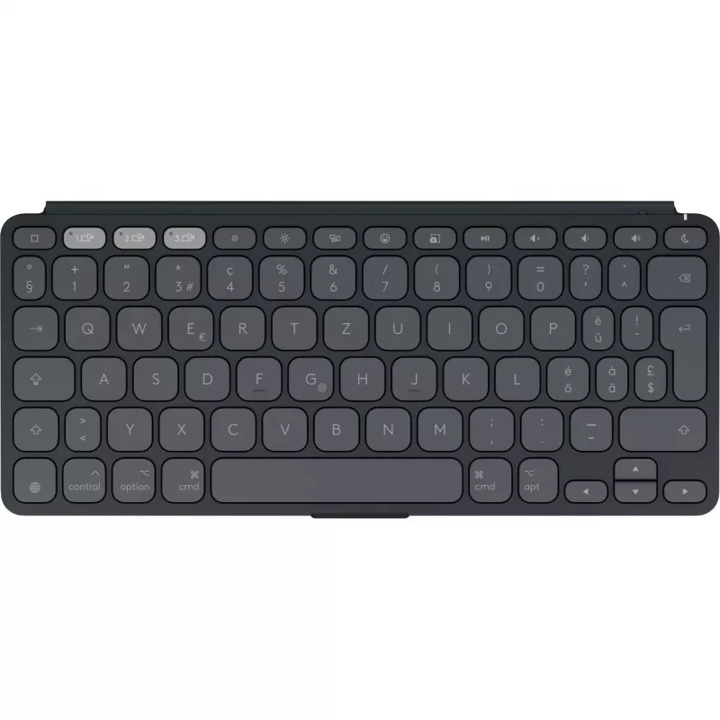 Logitech Keys-To-Go 2 for iPad - tastatūra - iebūvēts vāciņš - Bezvadu - Bluetooth LE - QWERTZ - Šveices - Grafīts (920-013008)
