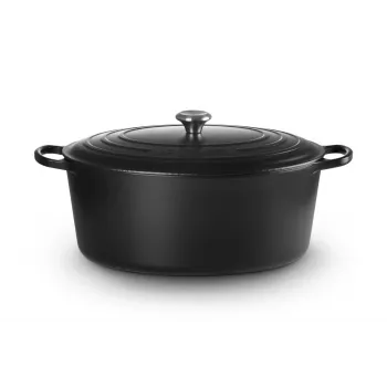 Le Creuset Signature 13,9 L ovāls melns