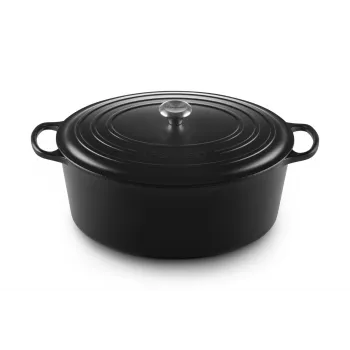 Le Creuset Signature 13,9 L ovāls melns