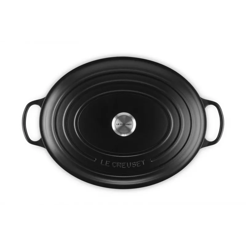 Le Creuset Signature 13,9 L ovāls melns