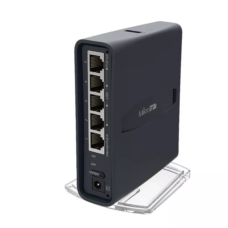 Mikrotik hAP ac lite tower melns Ar barošanu, izmantojot Ethernet (PoE)