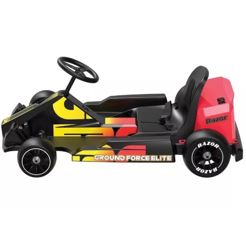 Razor Ground Force Elite - elektriskais kartings, melns un sarkans