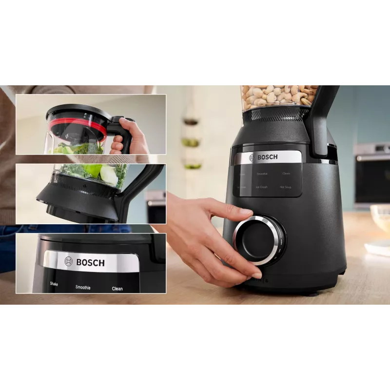Bosch Serie 6 MMB6652B blenderis 2 L galda blenderis 1800 W melns