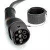 ROLINE E-Auto Ladekabel Typ2, 3-phasig, 480VAC (3P+N+E), 16 A, 11 kW, Spiralkabel, 3 m (19.08.0043)