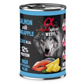 ALPHA SPIRIT WET Lasis ar ananāsu - mitrā suņu barība - 400g