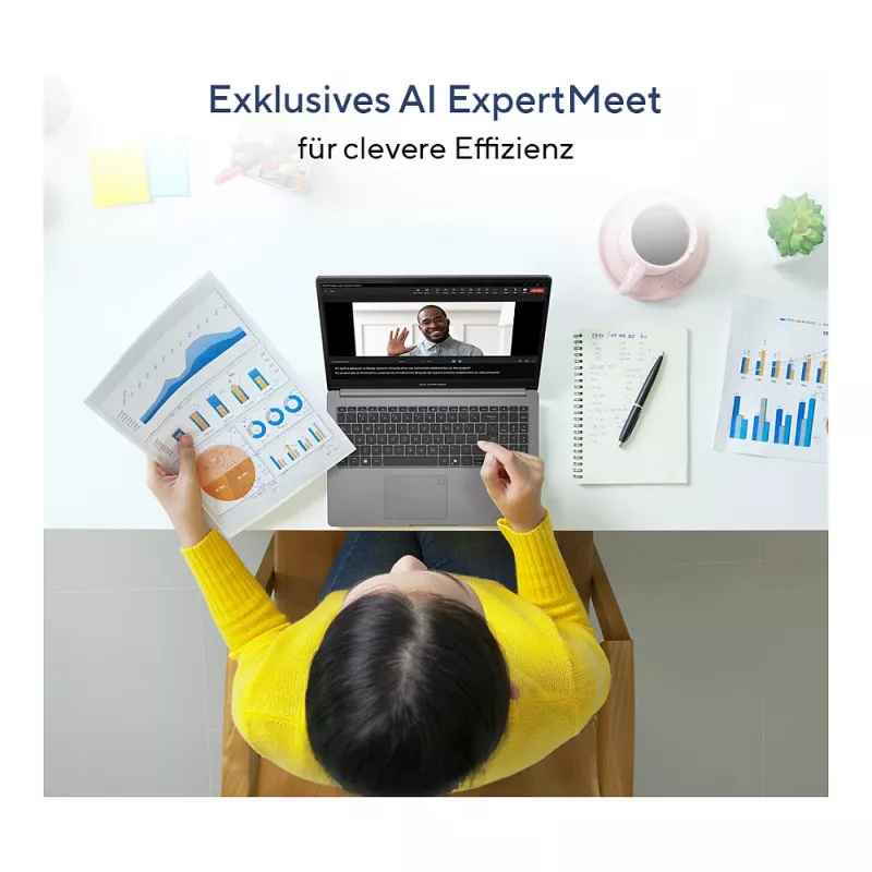 ASUS ExpertBook P1 P1503CVA-S72335 C5-210H/16GB/512GBSSD/noOS - tastatūras izkārtojums var būt vācu