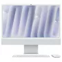 iMac Z1E2 59.62cm 23.5Zoll standarta stikls M4 8C CPU/8C GPU/16C N.E. 24GB 256GB SSD Gbit Eth MM NumKey TID DE Sudrabains