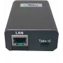 Microconnect POEINJ-25W-USBC - Gigabit Ethernet - 1000 Mbit/s - IEEE 802.3, IEEE 802.3ab, IEEE 802.3u - Cat5, Cat5e, Cat6, Cat6a - 100 m - melns (POEINJ-25W-USBC)
