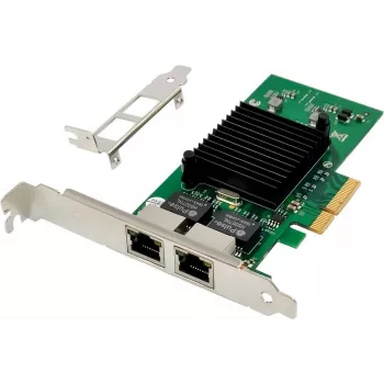 MicroConnect tīkla karte PCIe x1 Intel 82576 Dual- RJ45 (MC-PCIEX4-82576-D)