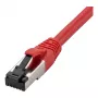 Synergy21 komutācijas kabelis RJ45, CAT8.1 2000Mhz, 2m, sarkans, S-STP(S/FTP), TPE/LSZH(SuperFlex), AWG26,