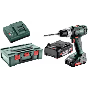 Metabo BS 18 L 1800 RPM bezatslēgas 1.6 kg melna, zaļa, sarkana, sudrabota