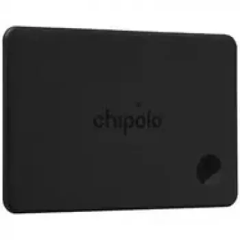Chipolo CARD – bezvadu uzlādējams plāns Bluetooth izsekotājs iOS un Android ierīcēm, ogļu melns
