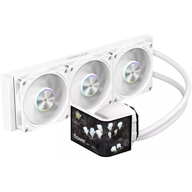 šķidruma dzesēšana Krux HydroArc 360 balta (KRXE011)