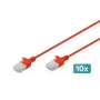 Digitus DK-1618-010S-R-10 Ethernet Patch Cable Red