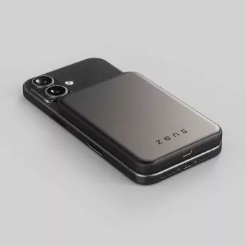ZENS Pro 2 Semi Solid State Powerbank - Magnētiskais ārējais akumulators 10000 mAh saderīgs ar MagSafe un Qi2.2 25 W (melns)