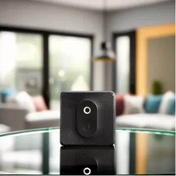 Viedais temperatūras un mitruma sensors Shelly BLU H&T ZB Black