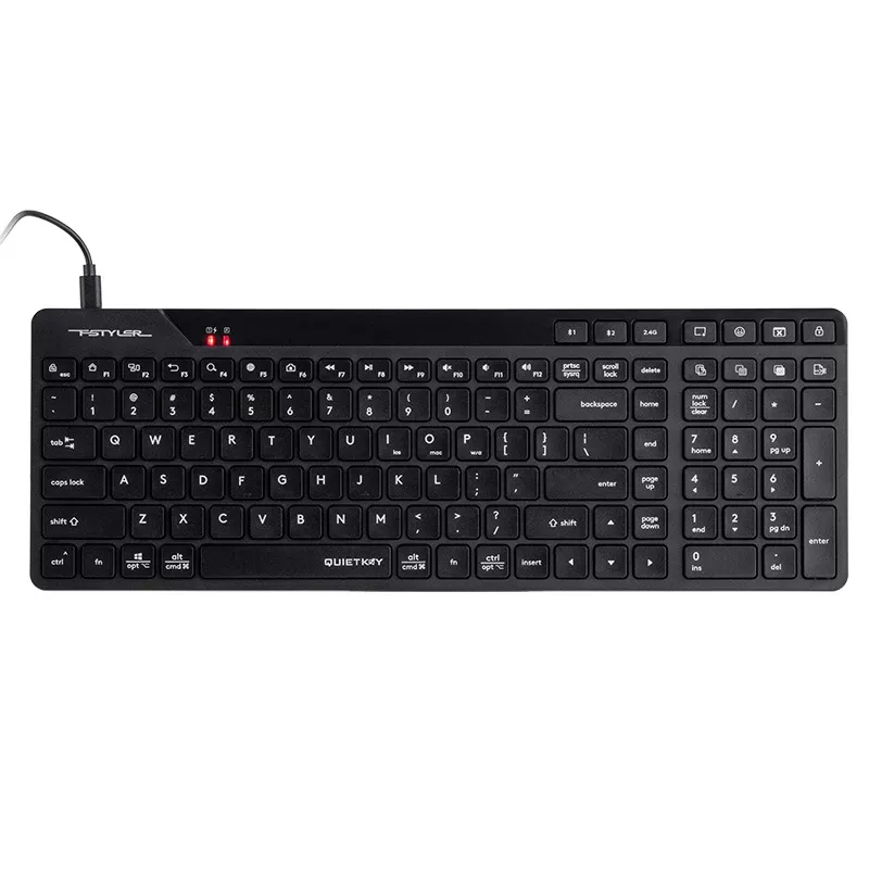 A4Tech Fstyler FBK27C bezvadu mehāniskā spēļu tastatūra, melna