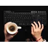 A4Tech Fstyler FBK27C bezvadu mehāniskā spēļu tastatūra, melna