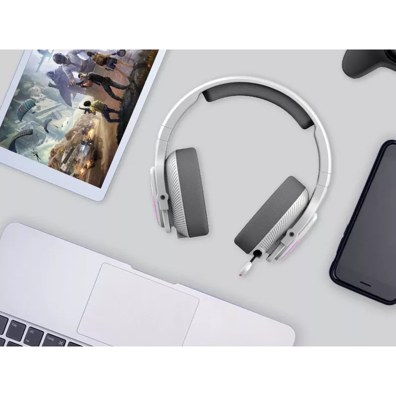 A4Tech 47752 Bloody MR710 RGB Gaming bezvadu austiņas, pelēka
