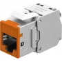 Goobay Keystone-Module RJ45 CAT 6A, STP, plāns, oranžs (77947)