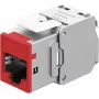 Goobay Keystone-Module RJ45 CAT 6A, STP, plāns, Red (77948)