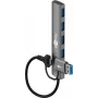 Goobay 2in1 plāns 4-portu USB centrmezgls, 5 Gbit/s (79149)