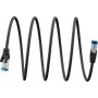 Goobay īpaši elastīgs CAT 6A komutācijas vads S/FTP (PiMF), melns (79285)