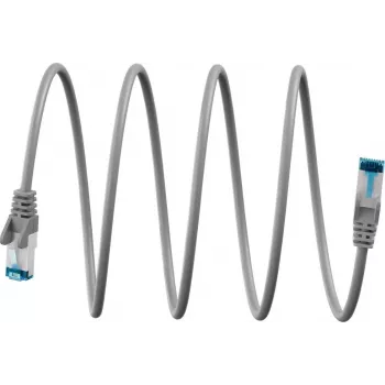 Goobay Ultra-Flexible CAT 6A komutācijas kabelis S/FTP (PiMF), pelēka (79361)