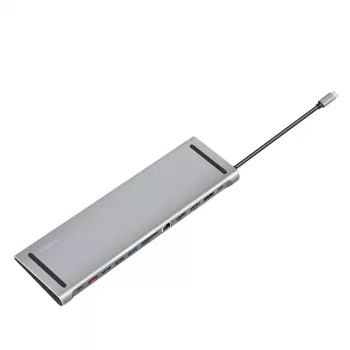 USB3.2 dokstacija USB-C, 12 portu, PD
