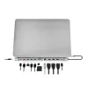 USB3.2 dokstacija USB-C, 12 portu, PD