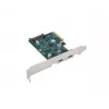 Tīkla karte PCI Express x1 -> 2x USB-C 3.2 Gen 2x1 LED Low Profile