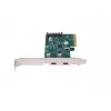 Tīkla karte PCI Express x1 -> 2x USB-C 3.2 Gen 2x1 LED Low Profile