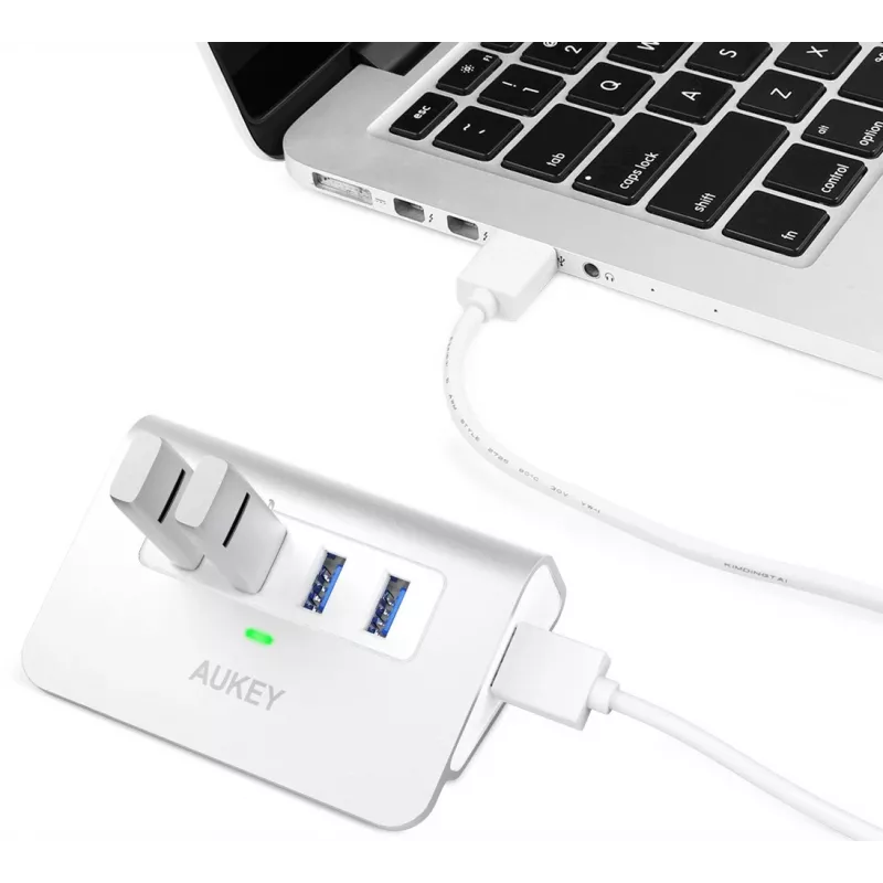 Centrmezgls CB-H5 USB alumīnijs | 4xUSB 3.0 | 5Gbps