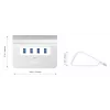 Centrmezgls CB-H5 USB alumīnijs | 4xUSB 3.0 | 5Gbps