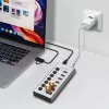 USB 3.2 Gen1 7 portu centrmezgls USB-A/C, ieslēgšanas/izslēgšanas slēdzis