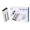 USB 3.2 Gen1 7 portu centrmezgls USB-A/C, ieslēgšanas/izslēgšanas slēdzis