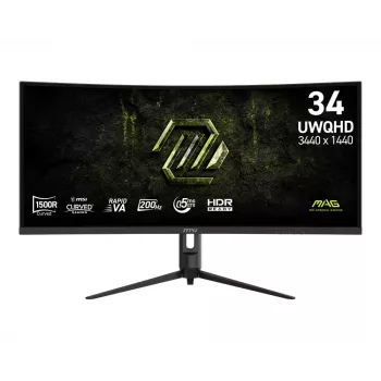 Monitors 34 collas MAG 342CQRF E20 UWQHD/izliekts/200Hz/melns