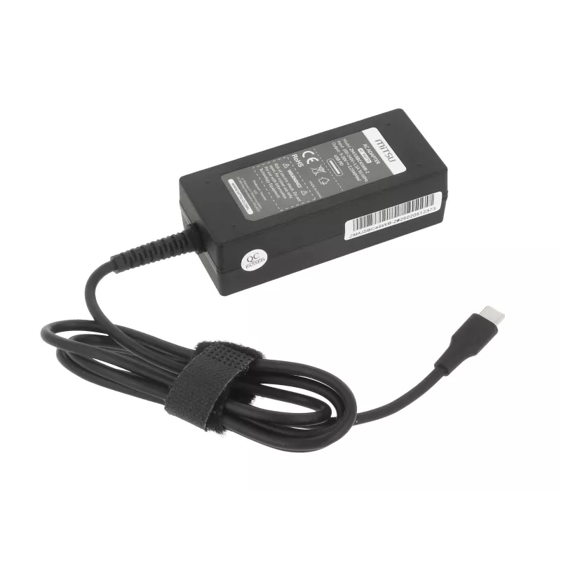 Klēpjdatora lādētājs 45W USB-C 5V-9V-12V-15V/3A, 20V/2.25A PD