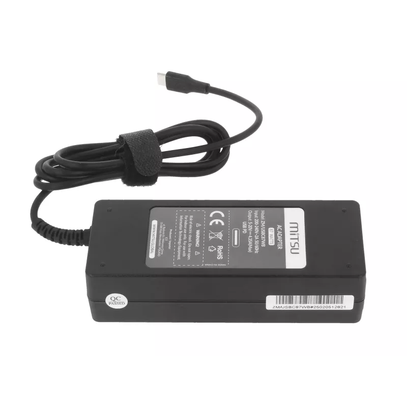Klēpjdatora lādētājs 87W USB-C 5V-9V-12V-15V/3A, 20V/3.25A, 20.2V/4.3A PD