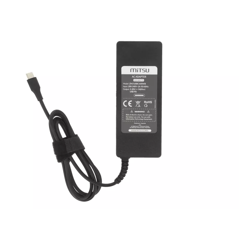 Pārnēsājamo datoru lādētājs 100W USB-C ZM/USBC100WB