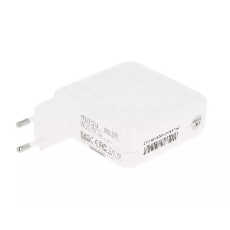 Portatīvā datora lādētājs 61W USB-C 5V-9V-12V-15V-20V-20.3V/3A PD