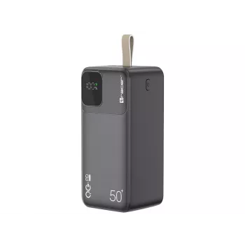 Tracer 47825 Prime-V5 50000mAh QC22.5W+PD20W Power Bank, Melns